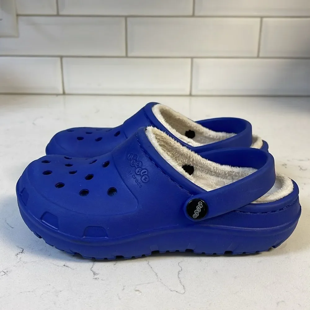 Jibbitz By Crocs Fleece Lined Crocs Royal Blue Size 13 Kids